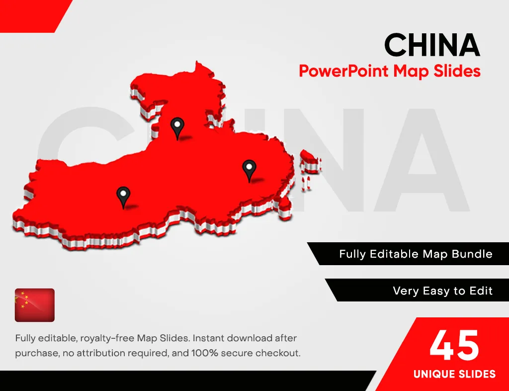 China Powerpoint Map Slides China Map Ppt Slides Powerpoint Map Slides Of China Powerpoint China Ppt Template
