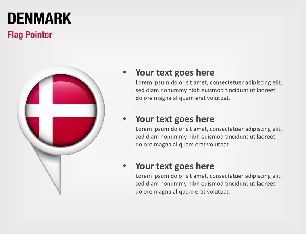 Denmark Flag Pointer