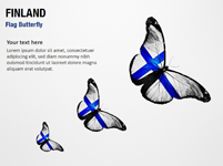 Finland Flag Butterfly