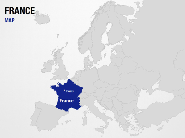 France on World Map