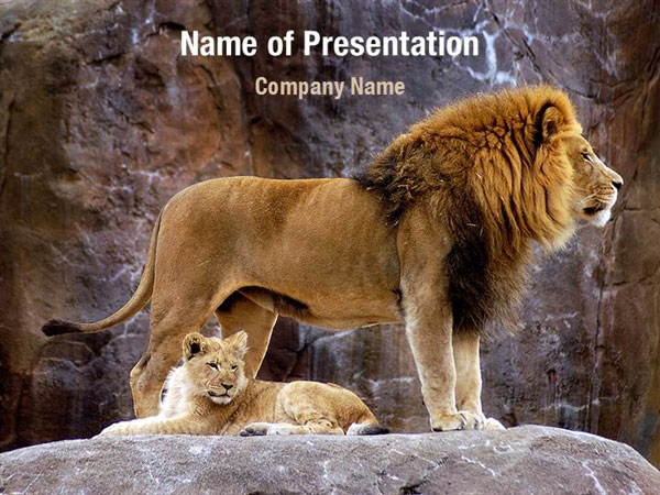 Lion PowerPoint Templates - Lion PowerPoint Backgrounds, Templates for