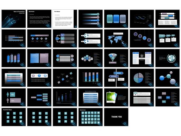 Optic Fiber PowerPoint Templates Optic Fiber PowerPoint Backgrounds 