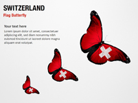Switzerland Flag Butterfly