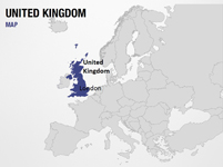 United Kingdom on World Map