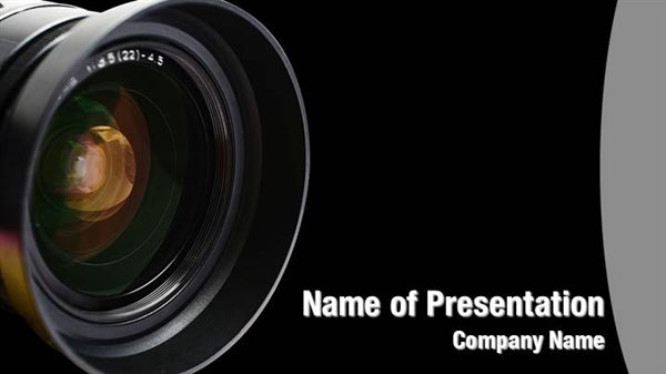 Camera Lens Powerpoint Template
