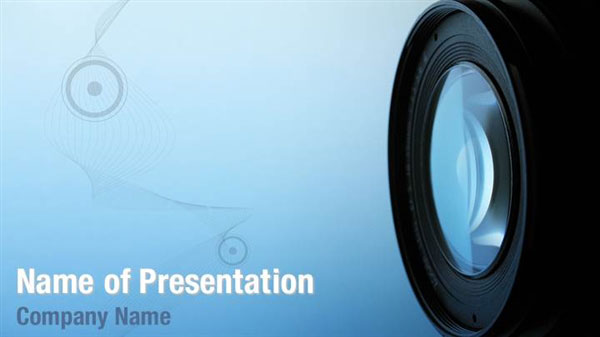 Camera Lens Powerpoint Template