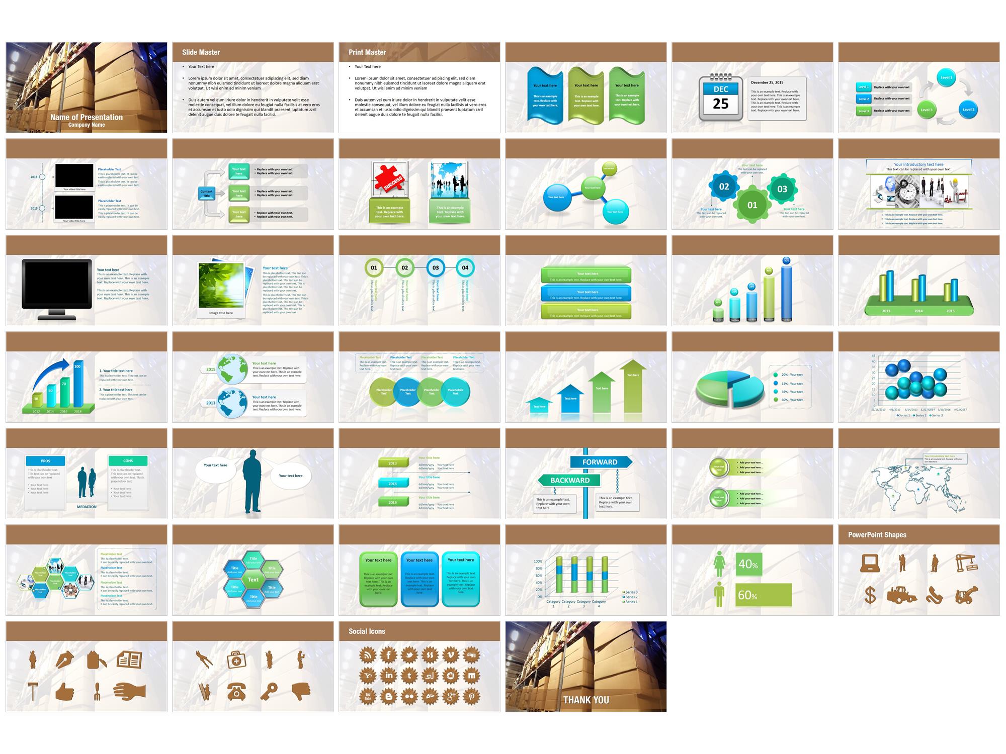 Warehouse Management PowerPoint Templates - Warehouse Management ...