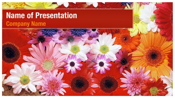 Flower Background PowerPoint Template