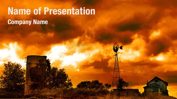 Farming Landscape PowerPoint Template