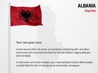 Albania Flag Pole