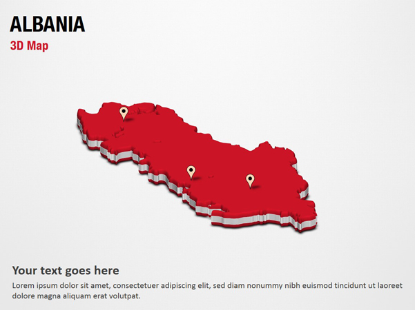 Albania 3D Map