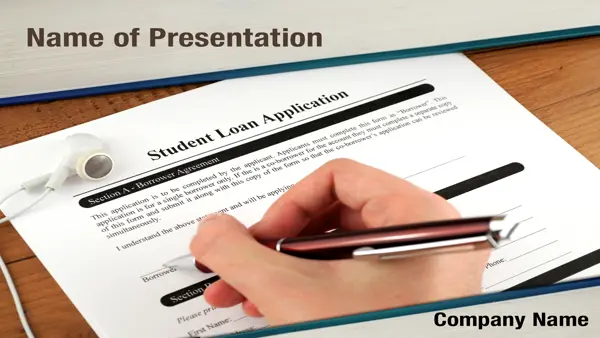 Student Loan Application PowerPoint Template