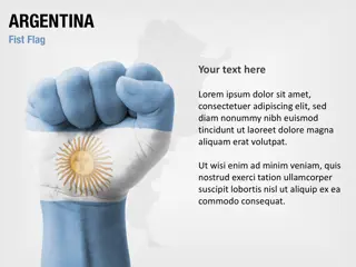 Bandeira da Argentina em Punho