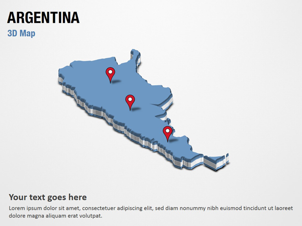 Argentina 3D Map