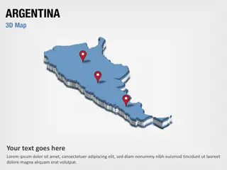 Mapa 3D da Argentina