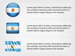 Ícones da Bandeira da Argentina