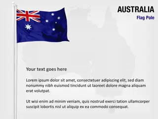 Bandeira da Austrália no Mastro