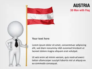 3D-Mann mit Österreich-Flagge