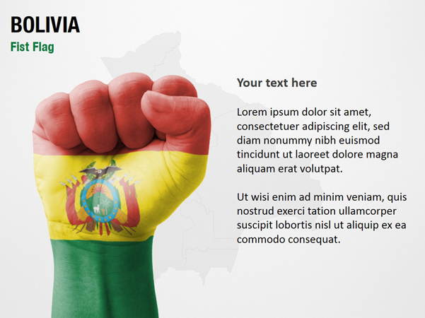 Bolivia Fist Flag