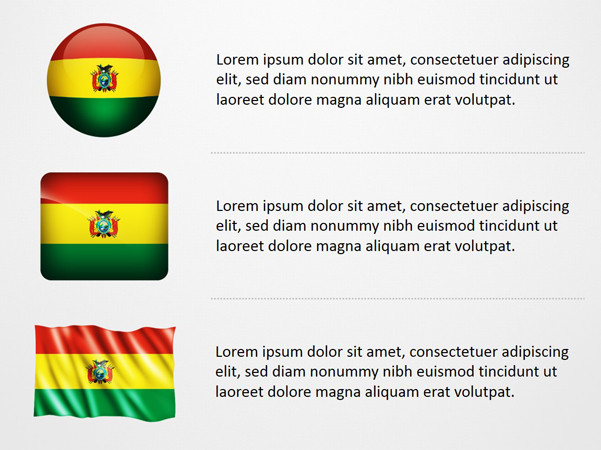 Bolivia Flag Icons