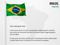 Brazil Flag Pole