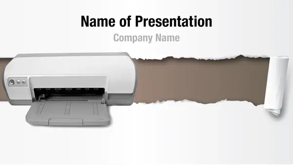 Computer Printer PowerPoint Template