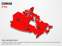 Canada 3D Map