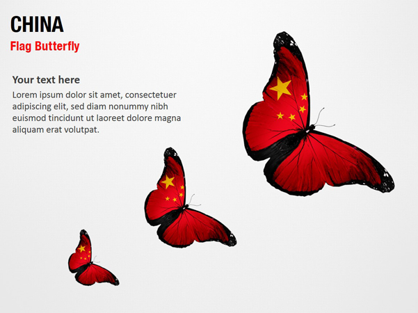 China Flag Butterfly