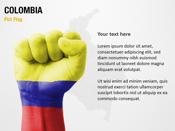 Colombia Fist Flag