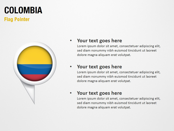 Colombia Flag Pointer