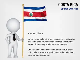 3D-Mann mit Costa Rica Flagge