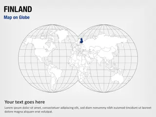 Finnland Karte auf Globus