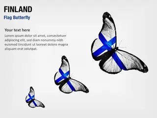 Finnland Flagge Schmetterling