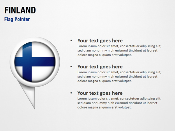 Finland Flag Pointer