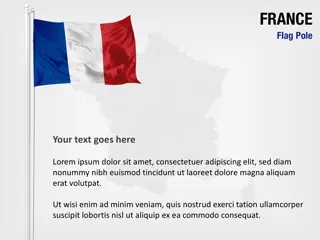 Frankreich Flaggenmast