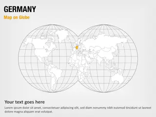 Mapa de Alemania en el globo