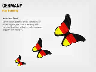 Deutschland Flagge Schmetterling