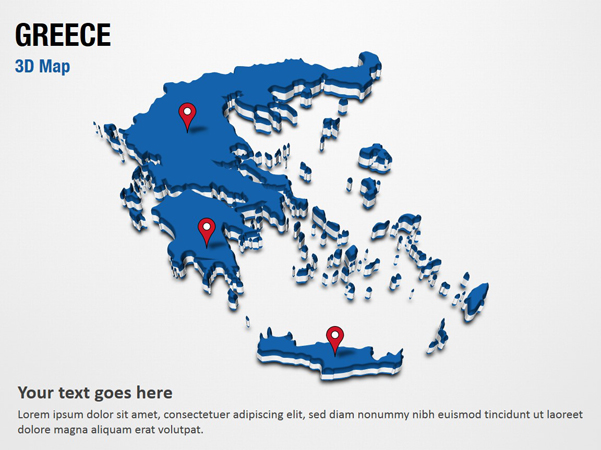 Greece 3D Map