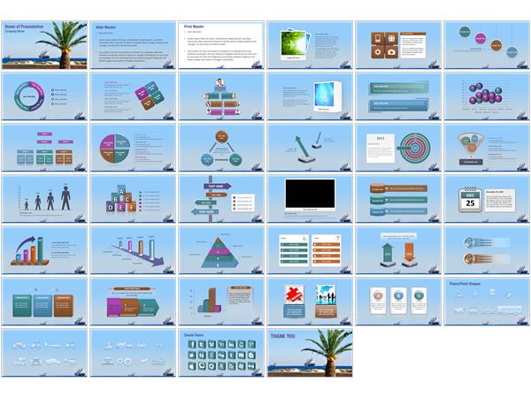 Transport Ship PowerPoint Templates - Transport Ship PowerPoint ...