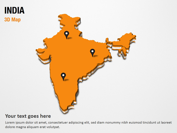 India 3D Map