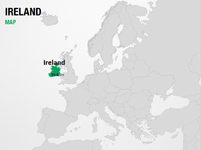 Ireland on World Map