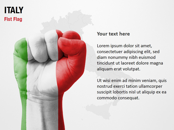 Italy Fist Flag