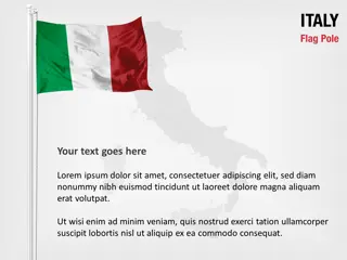 Italien Flaggenmast