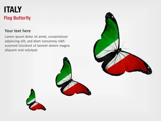 Italien Flagge Schmetterling