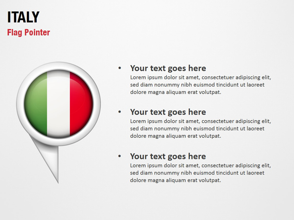 Italy Flag Pointer