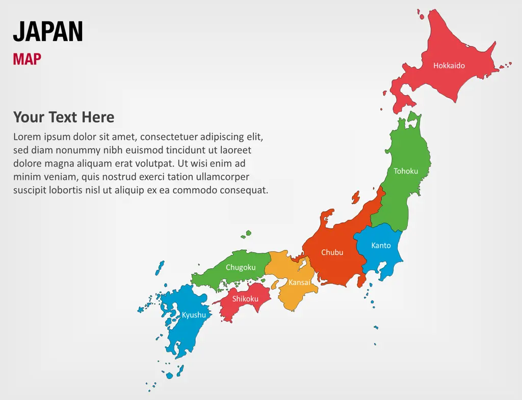 Jungle Maps Map Of Japan For Powerpoint