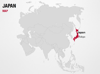 Japan on World Map