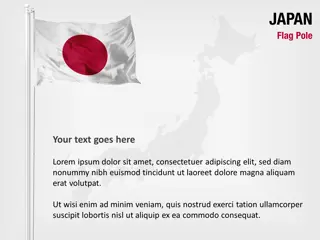 Bandera de Japón en un Poste