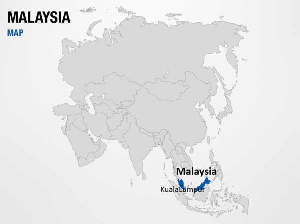 Malaysia on World Map
