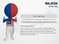 Malaysia 3D Man Flag